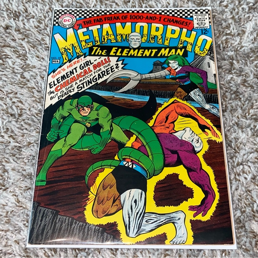 VINTAGE 1967 DC COMICS Metamorpho Key 1st Element Girl App Silver Age Comic #10